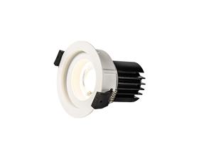 DM202337  Beppe 12 Tridonic Powered 12W 4000K 1200lm 24° CRI>90 LED Engine White Stepped Fixed Recessed Spotlight, IP20